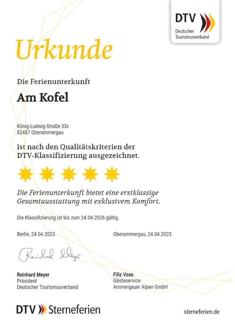 Ferienwohnung Am Kofel 奥巴拉马高 外观 照片